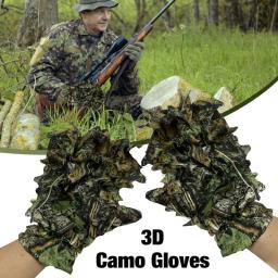 Camuflagem Caça Ghillie Suit Luvas, BionicLeafy Headwear para Selva, Fotografia Vida Selvagem - Image 1