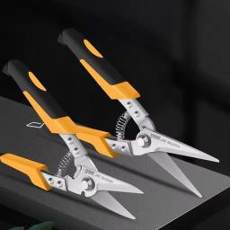 Tesoura de aço inoxidável profissional, tesoura de lata para cortar tubos e folhas de pvc, ideal para faça você mesmo e reforma residencial - Image 2