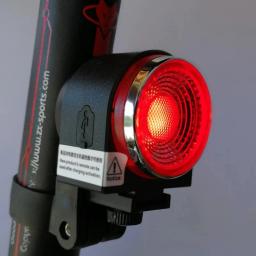 A8 Road Bike Anti-Theft Alarm Lock, Freio automático, Taillight, Controle remoto, Luz traseira da bicicleta, Sino sem fio MTB - Image 4