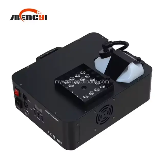 Máquina de Fumaça com Névoa e Coluna LED Colorida, 1500W e 24 Efeitos