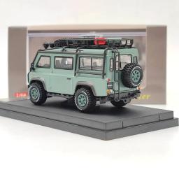 Modelo de carro diecast miniatura, passatempo colecionáveis, presentes colecionáveis, Master Defender 110, Van Camp G-U-L-F, 1:64 - Image 4