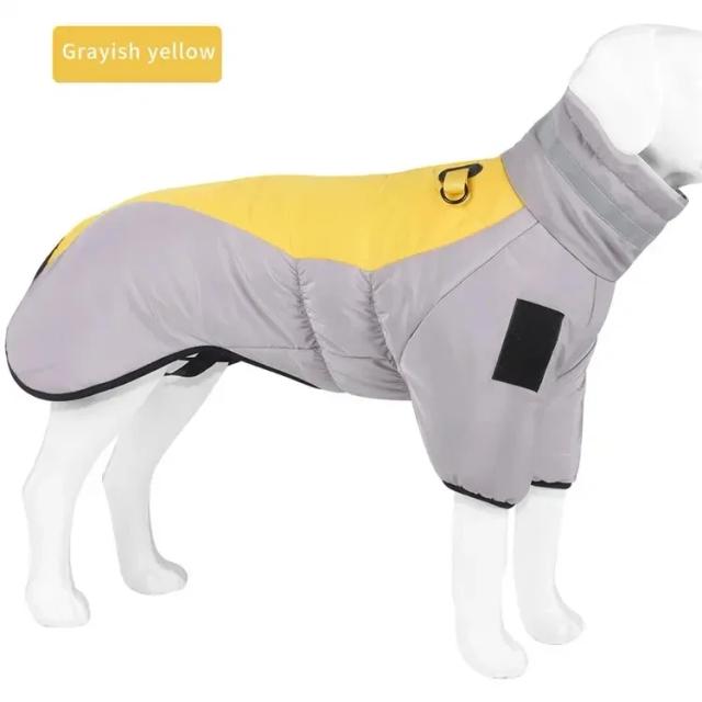 Jaqueta Térmica Impermeável para Cães Grandes com Design Refletivo - Casaco de Inverno para Labradores e Dobermans