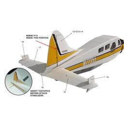 Modelo de montagem de avião DIY para homens e mulheres, hidroavião, artesanato de lutador estéreo, brindes infantis, 1:32 - Image 5