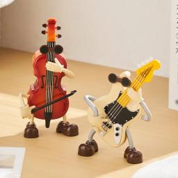 Instrumento Musical Kawaii para Decoração do Lar, Acessórios Nórdicos Decoração Do Quarto, Estatuetas Únicas Criativas, Presente De Aniversário - Image 5