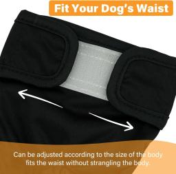 Fraldas laváveis reutilizáveis para cães femininos, Calcinha sanitária para cães pequenos, médios e grandes, Doggie Menstrual e Incontinência, Segurança - Image 2