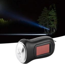 Mão manivela solar powered lanterna recarregável, lanterna dínamo led, suprimentos de emergência, conversão de alta energia, portátil fla brilhante - Image 2