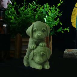 3D Dog Stacking Boneca Vela Molde, Resina Fazendo Moldes, Gesso Ice Cube Baking Mold, Molde de Vela Perfumada, Filhote de cachorro bonito - Image 2