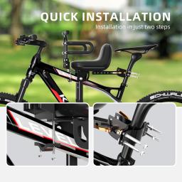 Substituição do assento de bicicleta infantil com guidão, destacável frontal montado, assento de bicicleta com pedais, crianças 2 a 5 anos - Image 6