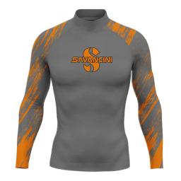 Savancini-camisa de manga comprida masculina com proteção UV, roupas masculinas para natação e mergulho - Image 1