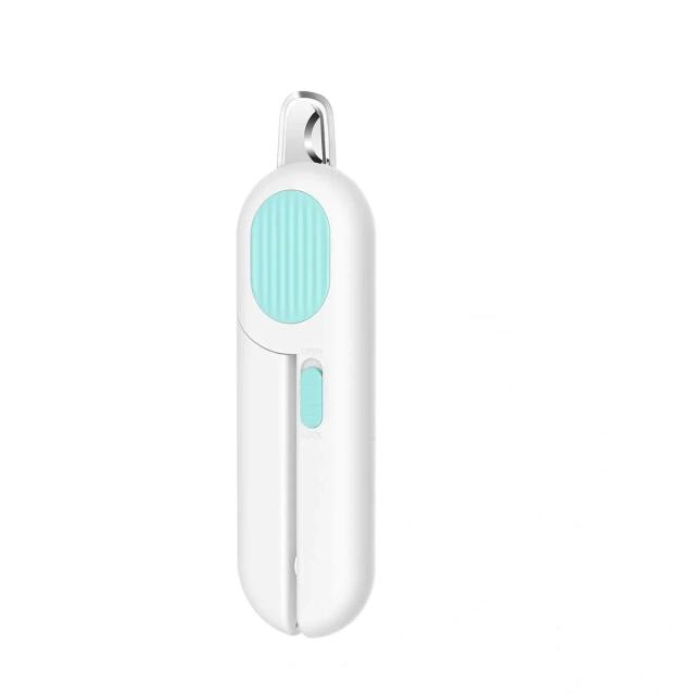 Cortador de Unhas com Luz LED para Pets - Aparador e Moedor para Cães e Gatos com Cabeça Redonda