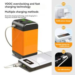 Kit de chuveiro ao ar livre ajustável com Display Digital, Bomba de chuveiro portátil, Camping, Viagem, Praia, Pet, 3 engrenagem, 12V, 4800 mAh, 6000 mAh, 7800mAh - Image 4