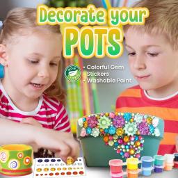 Kit Completo Roda de Cerâmica e Pintura para Iniciantes, Ferramentas de Modelagem e Escultura, Kits Artesanais para Crianças, Escola - Image 4
