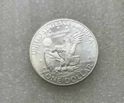 Cupronickel banhado a prata Copy Coin, Estados Unidos America, Estados Unidos, 1 dólar, 1 dólar, 1 dólar, Novo - Image 3