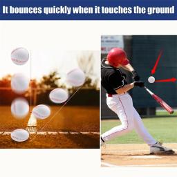 Softball de beisebol branco para homens, treinamento hardball, produtos de fitness, jogo de equipe prática, bolas artesanais, segurança, criança, n ° 9 - Image 3