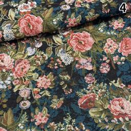 Pintura A Óleo Floral Jacquard Tecido, Fio Tingido Padrão, DIY Vestido Vestuário, Toalha de mesa, Sofá Almofada Material, Artesanato, 100x148cm - Image 6