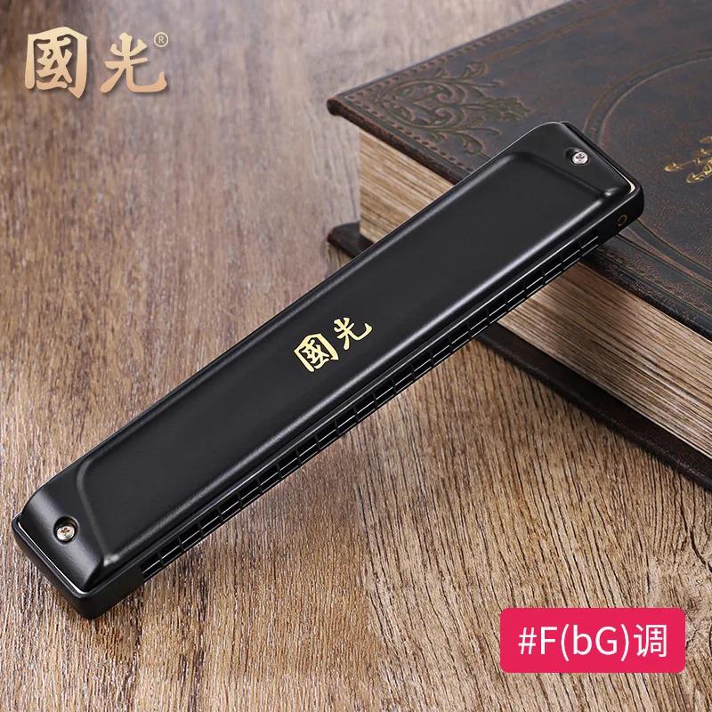 Guoguang-Harmonica Matte 24 Buracos, Chave Polifônica, Desempenho Profissional Grade, Harpa Boca Órgão, Grau A, B, C, D, E, D, F, G - Image 1