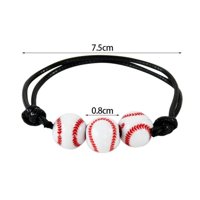 Pulseiras Charm de Esportes: Braceletes de Basquete, Futebol e Beisebol para Festas Temáticas e Presentes de Aniversário - Conjunto com 5 ou 10 Peças