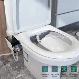 1 conjunto de bidê portátil para mulheres, acessório de vaso sanitário autolimpante com lavadora de spray não elétrica, acessórios higiênicos para banheiro - Image 1