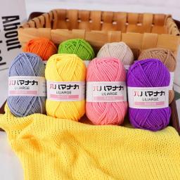 Fios de algodão multicolor, Tricô Thread Supplies, Crochê Craft para crochê e tricô Fios Starter para iniciantes, 25g - Image 2