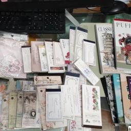 Papel de fundo de folhas soltas, bloco de memorandos material aleatório, conjunto de scrapbooking, presente surpresa, 500g, pacote 8-12 - Image 4