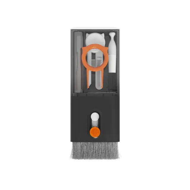 Kit de Limpeza para Computadores 10 em 1: Ferramentas para Câmeras, Tablets, Limpeza de Tela com Microfibra, Escova para Fones de Ouvido, Extrator de Keycaps e Cartão de Limpeza