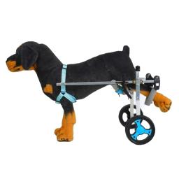 Cadeira de rodas para cães com suporte completo, 4 rodas, carrinho pequeno e médio, leve, metal, com deficiência - Image 2