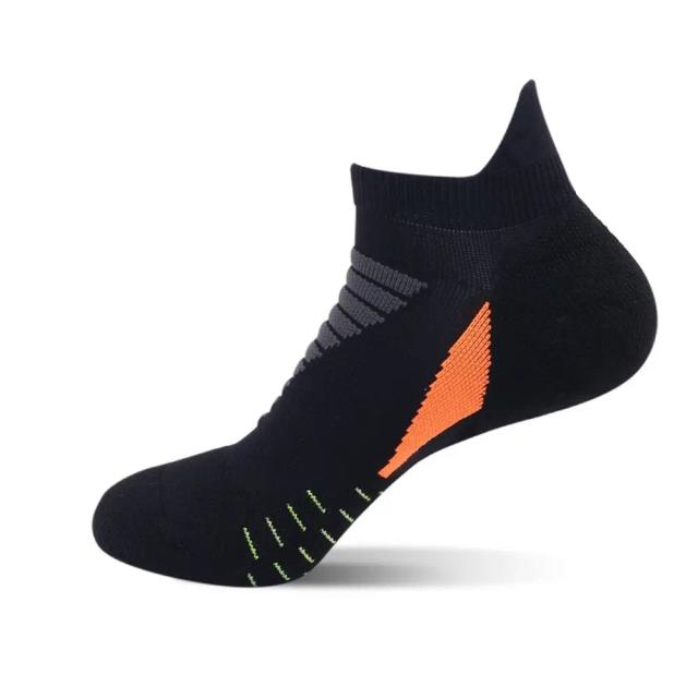 Meias Esportivas Confortáveis para Tornozelo com Amortecimento e Respirabilidade para Corrida e Futebol - 1 Par