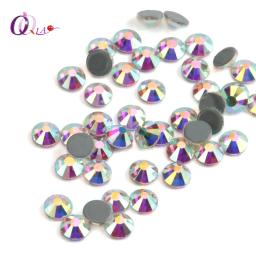 QIAO-Hotfix Strass para Roupas, Cristal de Alta Qualidade AB, Ferro Em Strass, Pedra De Vidro Prego, Botas DIY, SS3-SS50 - Image 1
