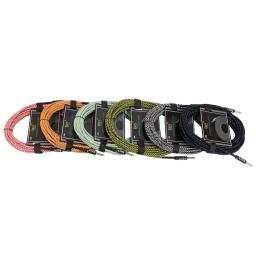 Cabo áudio para guitarra, 3m, acessórios de cordas, sem ruído, peças de instrumentos musicais, para baixo elétrico - Image 2
