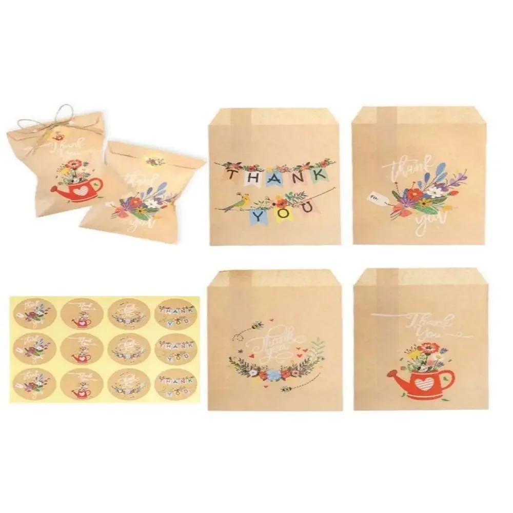 Sacos De Presente Para Decorações De Casamento E Festa De Aniversário, 24 Sacos De Presente De Dinossauro, Flor, Doces E Biscuit - Image 1
