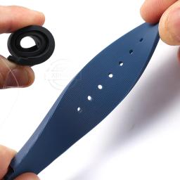 25 × 19mm Silicone Band Para Hublot cinta Big Bang Pulseira Esportes impermeável Sweatproof Rubber Bracelet Watch Acessórios - Image 3