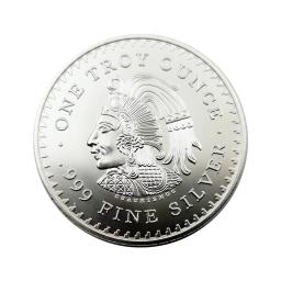Uma Onça Troy 999 Moeda de Prata Fina, Copiar Medalha América, Crachá Comemorativo, Não-moeda, Moeda México Blister Colecionável - Image 4