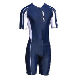 Fato de banho masculino de peça única, tamanho grande, calça de mergulho de manga comprida, roupa de mergulho de secagem rápida - Image 1