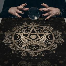 Altar pano tarô capa de mesa estrelado doze constelações amor carreira oracle cartão toalha de mesa lua tarô toalha de mesa adivinhação - Image 2