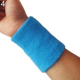 Pulseira De Fio De Algodão Para Voleibol E Ginásio, Suporte De Pulso, Sweat Band, Pulseira De Tênis, Protetor, Toalha, Esporte, 1x - Image 4