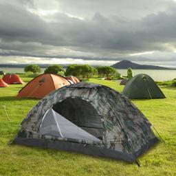 Barraca de acampamento ultraleve, camada única, portátil, revestimento anti-uv, para caminhadas, ao ar livre, praia, pesca, suprimentos de viagem, uf 30 + - Image 1