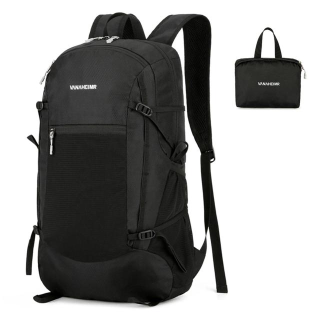 Mochila Dobrável Leve e Resistente à Água para Caminhadas, Ciclismo e Acampamento