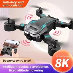 5000m novo profissional dobrável quadcopter drone aéreo s6 câmera hd gps rc helicóptero fpv wifi evitar obstáculos brinquedo presentes - Image 1