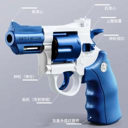 357 zp5 revólver pistola lançador seguro macio bala brinquedo arma modelo airsoft pistola para crianças meninos presente festa de plástico favores - Image 6
