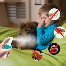 Tratamentos de pulgas e piolhos Spray, rápido e prático, carrapatos expelentes para cães e gatos, produtos de saúde para animais, 30ml - Image 4