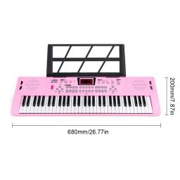 Piano digital de 61 teclas, com alto-falantes duplos embutidos, música, teclado eletrônico, Sintetizador, instrumento para crianças - Image 5