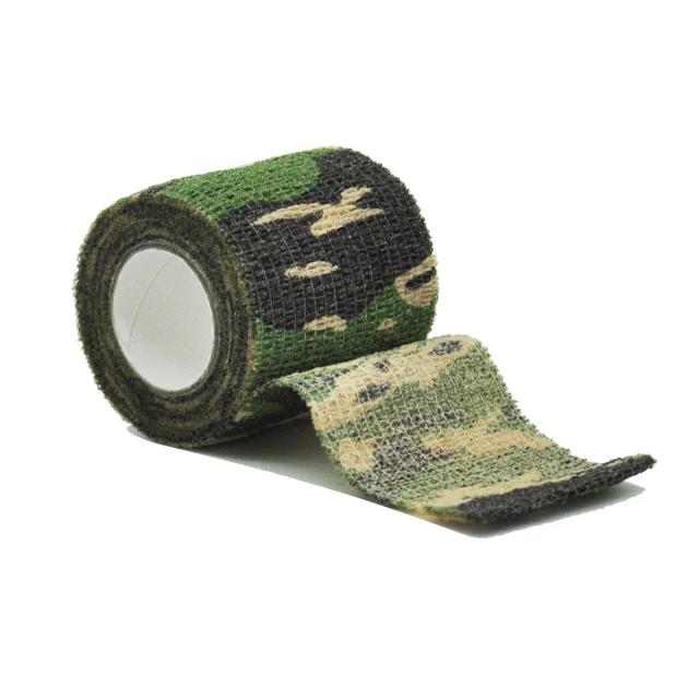 Fita Adesiva Camuflada para Esportes: Protetores Elásticos para Tornozelos, Joelhos e Braços - Pacote com 10 Peças