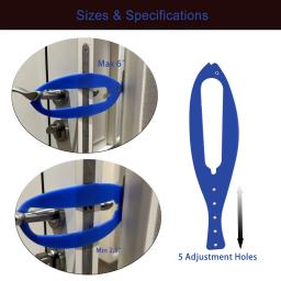 Trava de porta ajustável Pet Porta Gato, Para manter o cão fora das caixas de lixo e comida, Rolha flexível para cães, 1 pc - Image 2