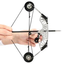 Aço inoxidável Mini Composto Bow Set, Poderoso Arco com Arco, Tiro Interior e Exterior, Caça Acessórios, 8 ", 11.7lbs Range30 40m - Image 6