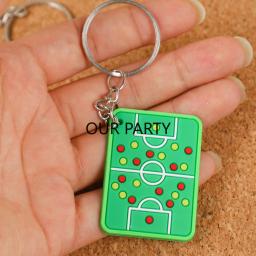 Sports Football Tema Keychain para Crianças, PVC Chaveiros, Futebol Mochila, Pingente De Brinquedo, Favores De Festa De Aniversário, Pinata Fillers, Goodie Bag, 12Pcs - Image 6