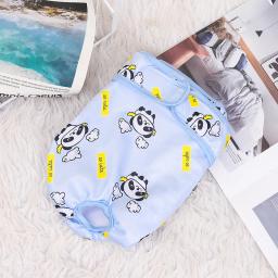 Clássico Panda Padrão Impresso Calças Fisiológicas, Fralda impermeável Pet, Fraldas femininas para cães pequenos, Calcinha sanitária, moda simples - Image 3
