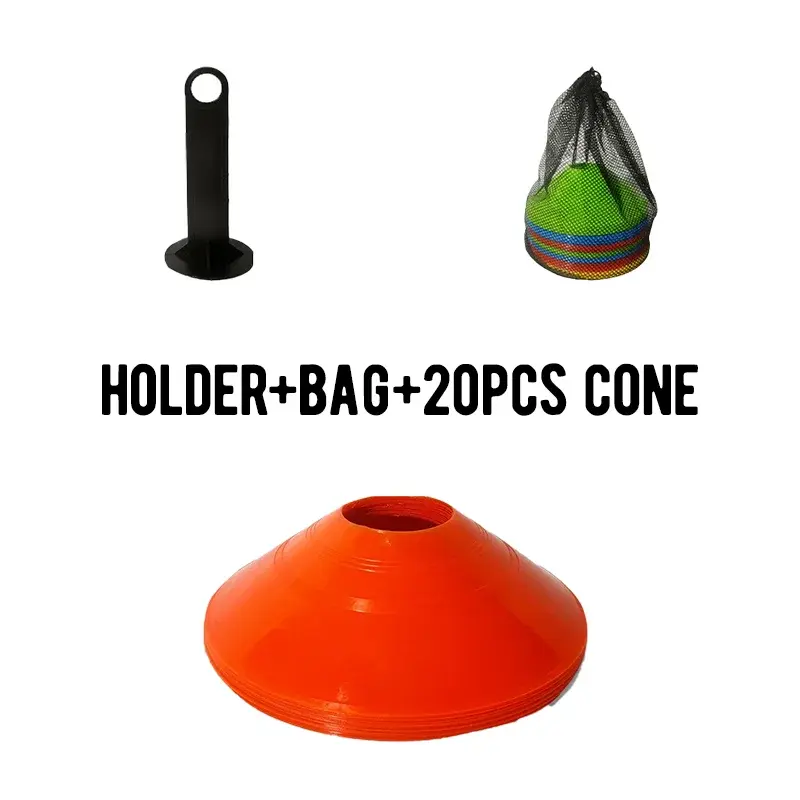 Futebol e Futebol Cone De Treinamento Set para Criança, Cones De Disco, Exercício De Agilidade, Acessórios De Treinamento Esportivo, 20 PCs, 40 PCs, 60 PCs - Image 1