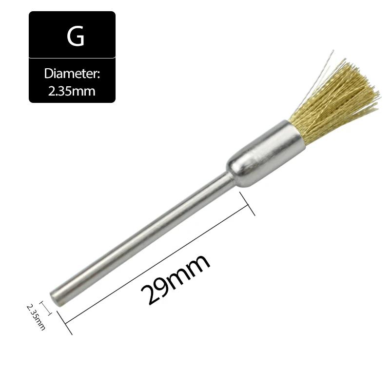 Roda de polimento dental de alta qualidade lã algodão escovas polidores para ferramentas rotativas dental 10 pçs polimento 2.35mm - Image 1