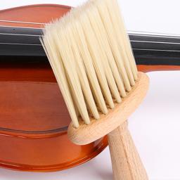 Violino De Madeira Escova De Limpeza Handheld Cleaner, Remoção De Poeira, Escova De Cerdas, Acessórios De Instrumento De Cordas, Guzheng - Image 3