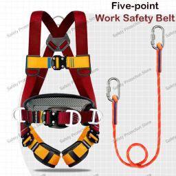 High Altitude Work Safety Harness, Corpo Inteiro, Corda Cinto de Segurança de Cinco Pontos, Treinamento De Escalada Ao Ar Livre, Construção Proteger O Equipamento - Image 1